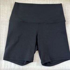 Lululemon Align Women's Black High-Waisted Shorts, 6 inch, size 6